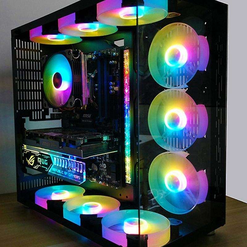 Coolmoon Computer 5v/4pin Aluminum Rgb Color Light Strip Color Lamp