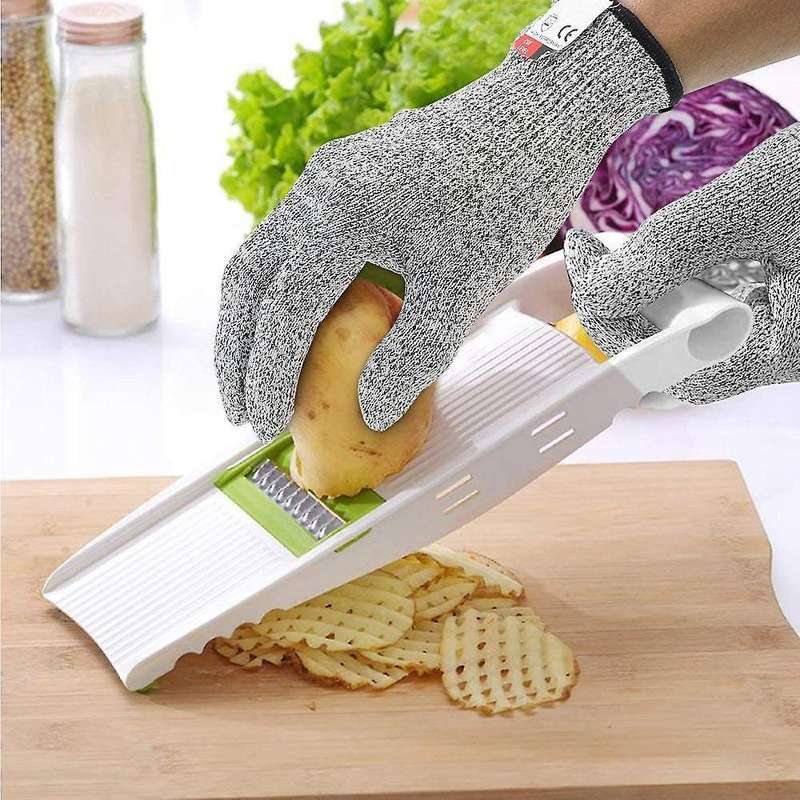 2 Pairs Cut Resistant Gloves Food Grade Level 5 ,for Oyster (large)