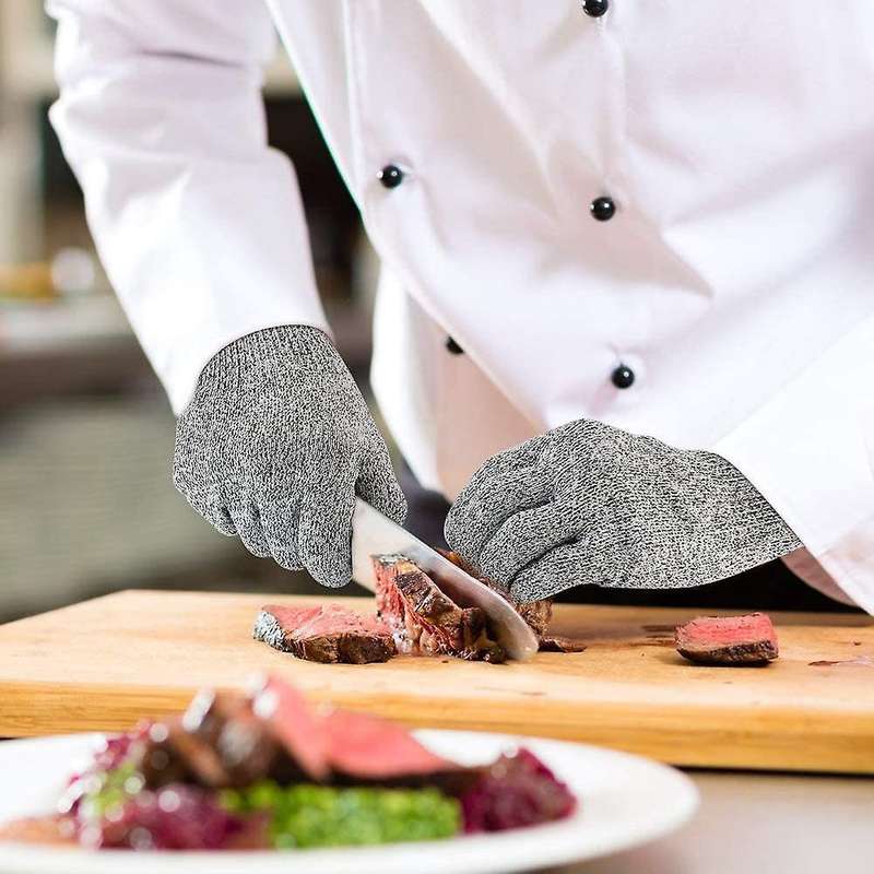 2 Pairs Cut Resistant Gloves Food Grade Level 5 ,for Oyster (large)