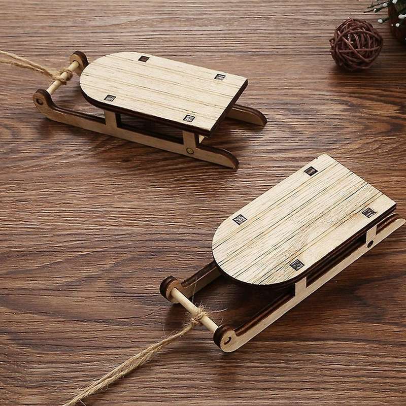 8pcs Creative Delicate Durable Practical Portable Xmas Mini Sleighs