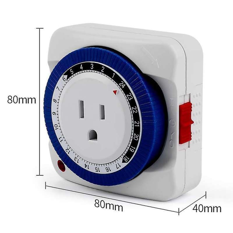 Outlet Timer Switch 24 Hour Plug-in Mechanical Outlet Timer Us Plug