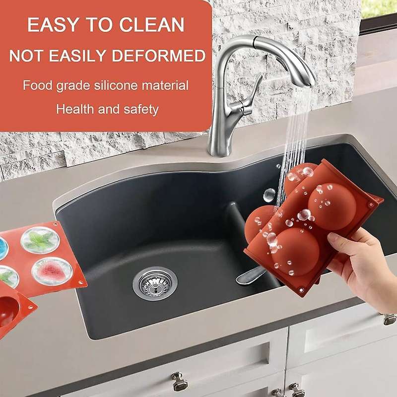 Silicone Baking Mold, Large Semi Sphere High Heat Silicone Large