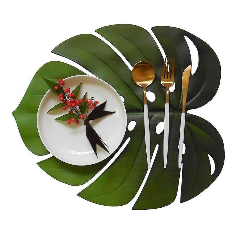 4pcs Tropical Leaf,for Wedding Table Decorations Party Supplies