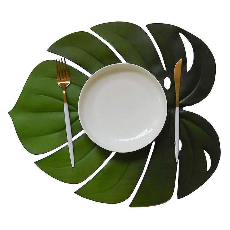 4pcs Tropical Leaf,for Wedding Table Decorations Party Supplies