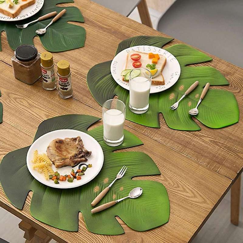 4pcs Tropical Leaf,for Wedding Table Decorations Party Supplies
