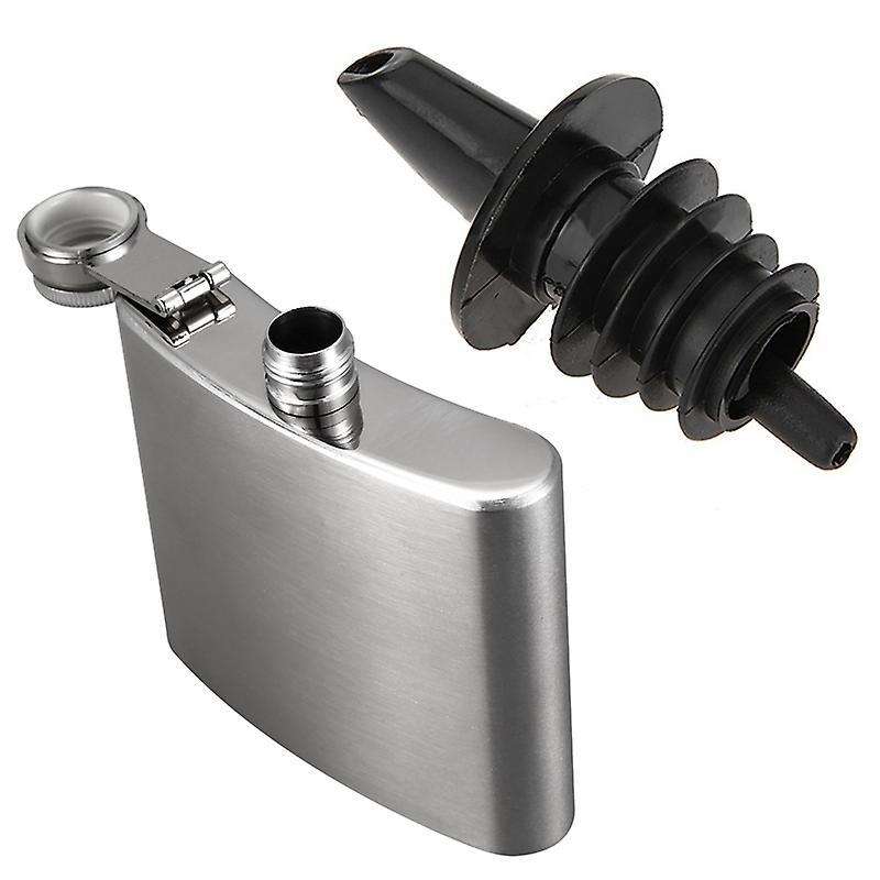 Hip Liquor Whiskey Alcohol Pocket Flask Gift Box + Funnel