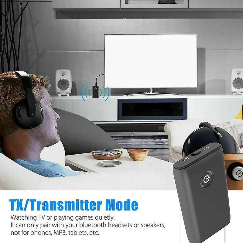 Bluetooth Audio Adapter with 3.5mm Audio Cable Jack for Pc/tv/speaker