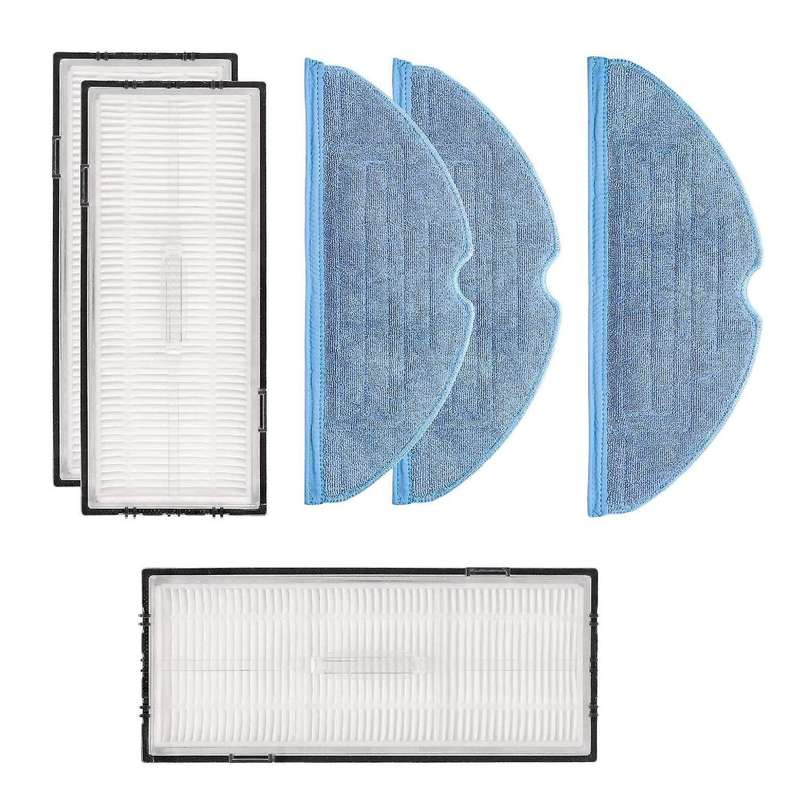 Vacuum Mop Cloth Pads and Vacuum Filters Kit for Roborock S7 S7+ T7s