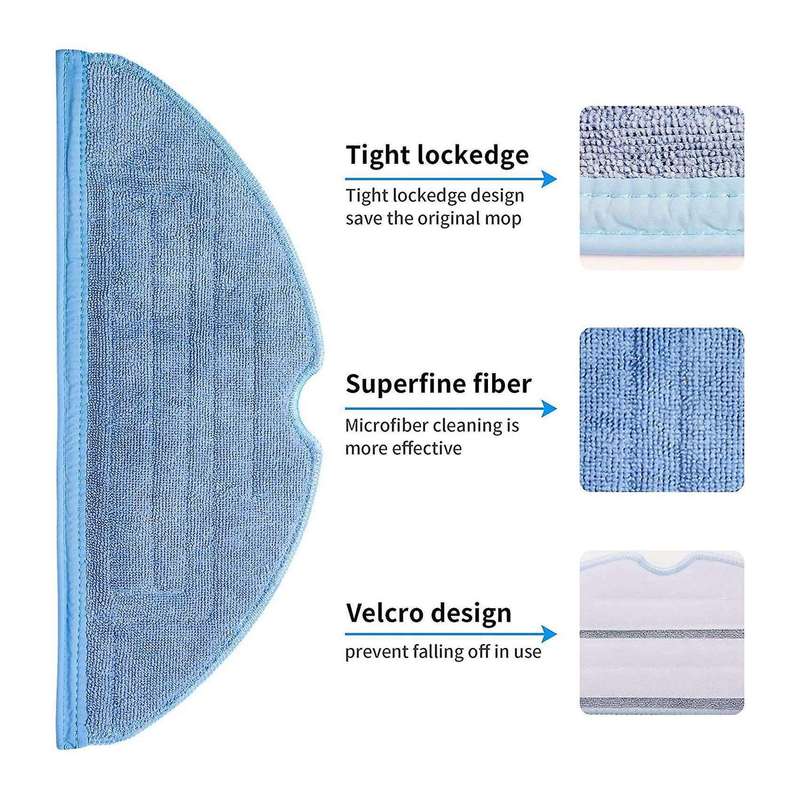 Vacuum Mop Cloth Pads and Vacuum Filters Kit for Roborock S7 S7+ T7s