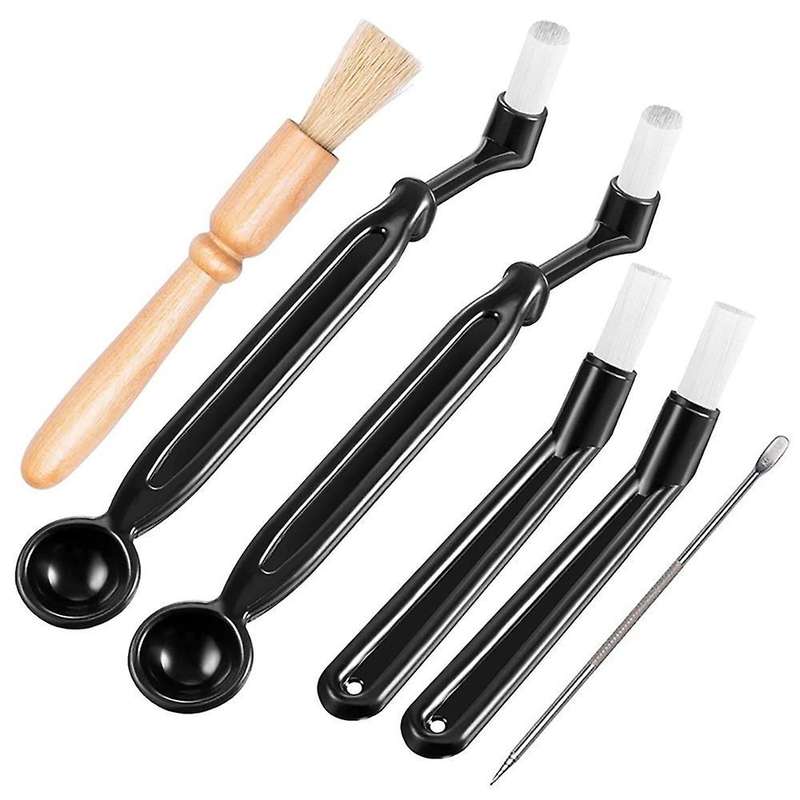 6 Pcs Coffee Machine Cleaning Set Coffee Grinder Brush Coffee