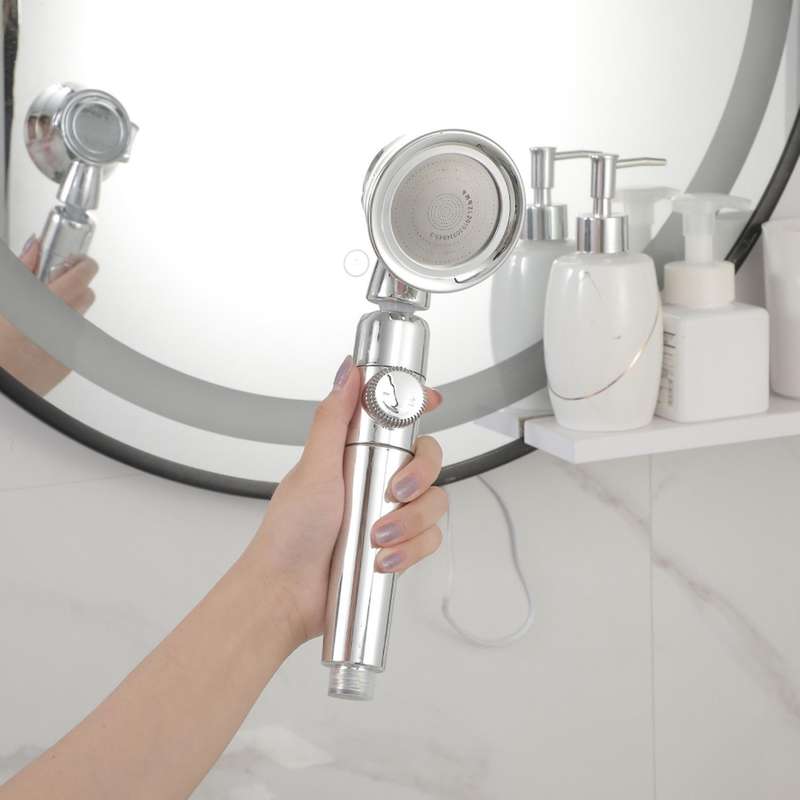 Pressure Shower Head with Switch On/off Button Bathroom(fruit Green)