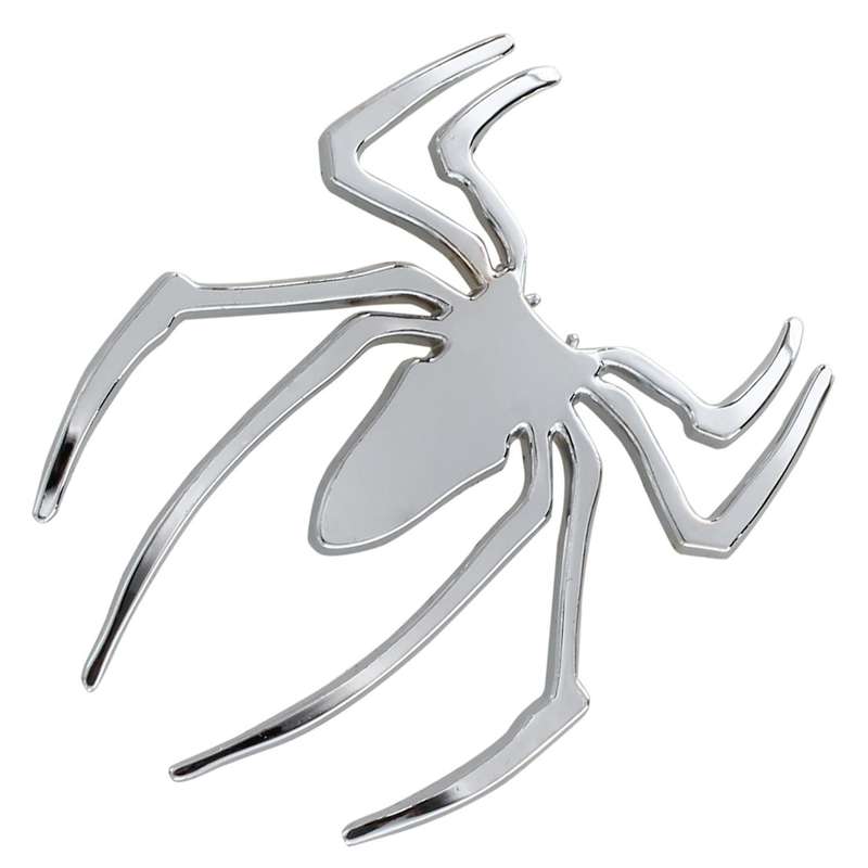 Emblem Auto Spinne Lkw Motor Auto Aufkleber Sticker Abzeichen Silber