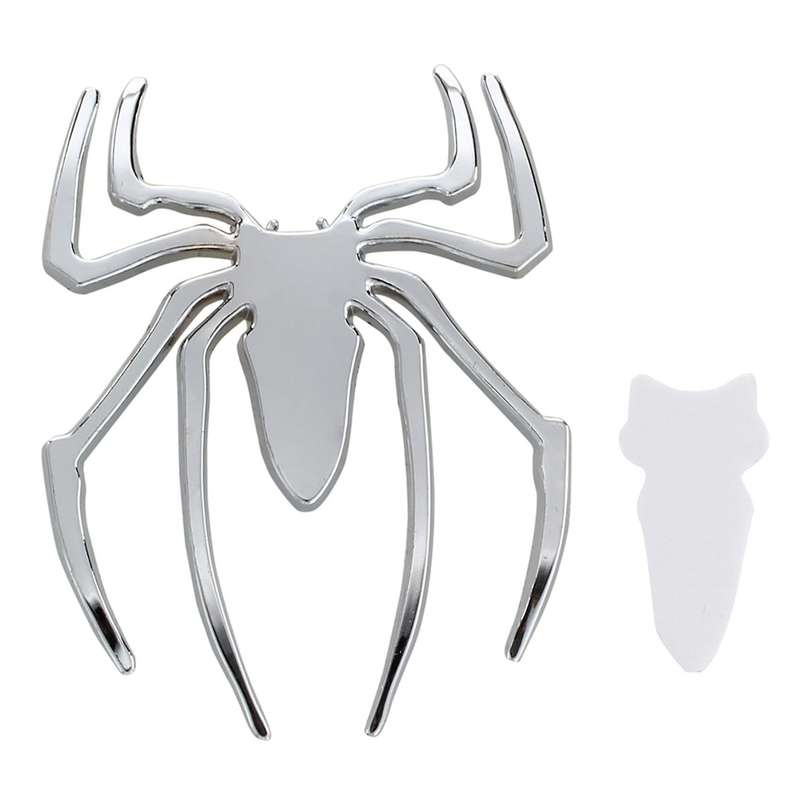 Emblem Auto Spinne Lkw Motor Auto Aufkleber Sticker Abzeichen Silber