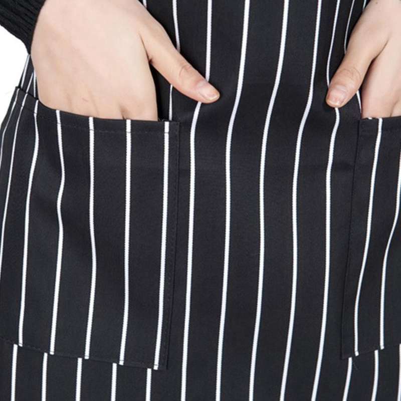 2 Pack Pockets Black Chef Apron for Women Men 30.3 Inch X 24 Inch