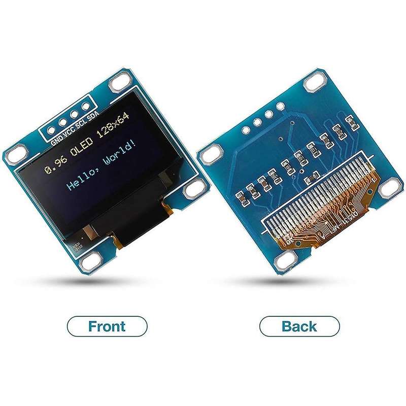 2pcs 0.96 Inch Display Module Ssd1306 Driver Iic for Raspberry Pi