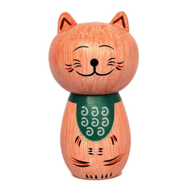 Creative Wooden Toothpick Holder Cartoon Cat Wood Toothpick B