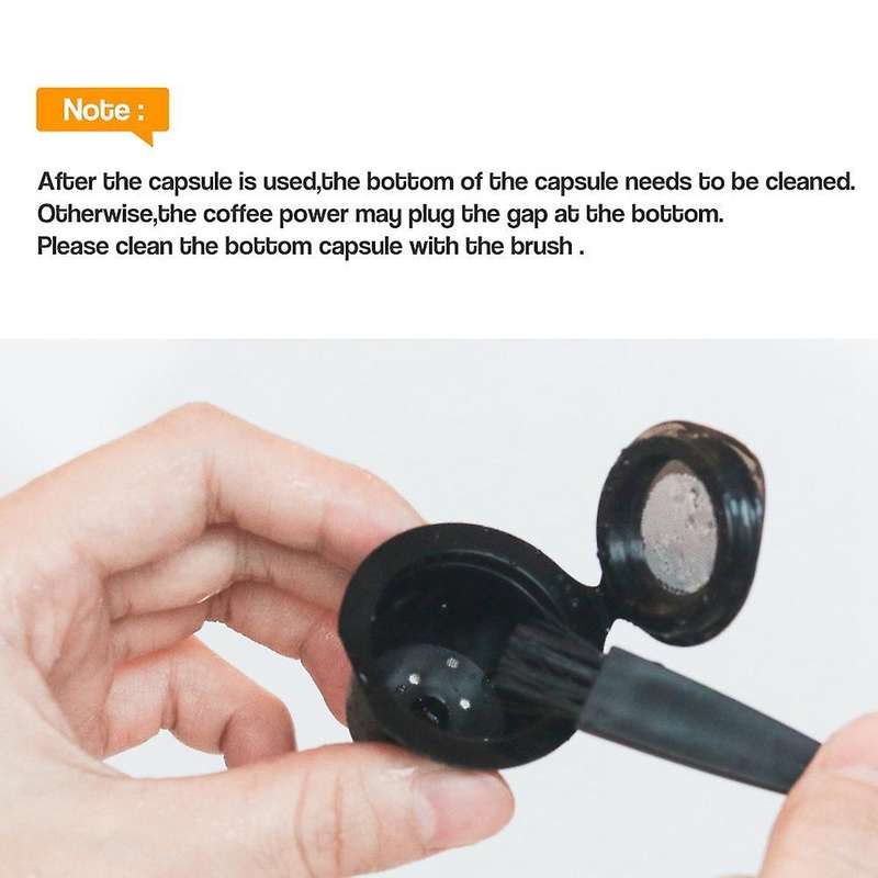 For Nespresso Stainless Steel Coffee Capsule Basket Black 6pcs