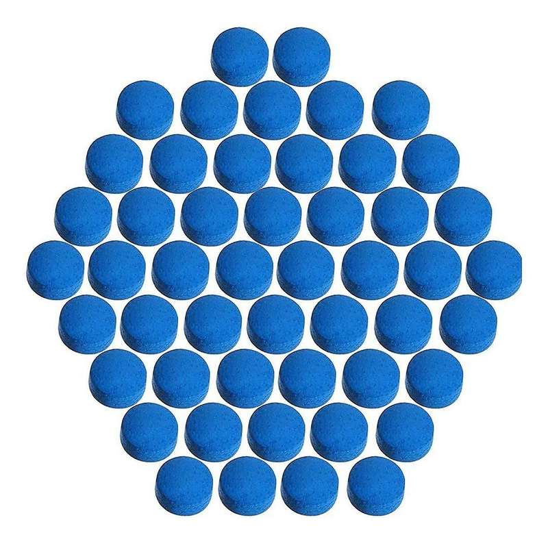 50 Pcs 9mm Pool Billiard Cue Tips for Pool Cues and Snooker