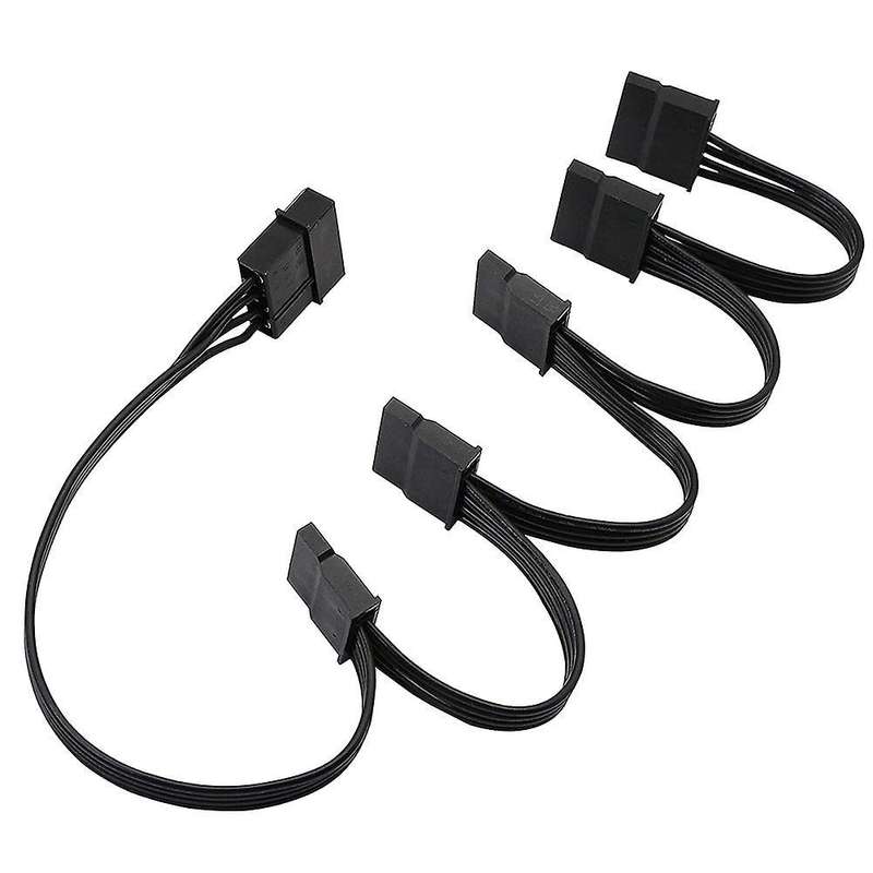 4pin Ide 1 to 5 Sata 15pin Hard Drive Power Supply Splitter Cable