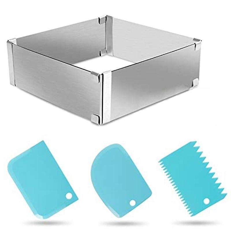 Baking Tray,4piece Set,stainless Steel Baking Accessories,quadratisch