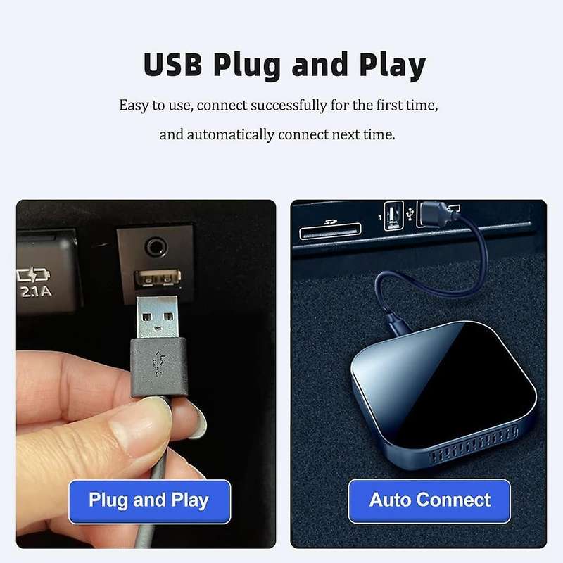 Wired to Wireless Carplay Adapter for Iphone,wireless Carplay Dongle
