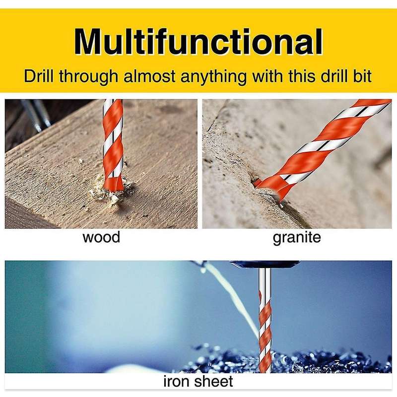 12 Pieces Hand Bit Set Triangular Handle Multifunctional Drill Bits