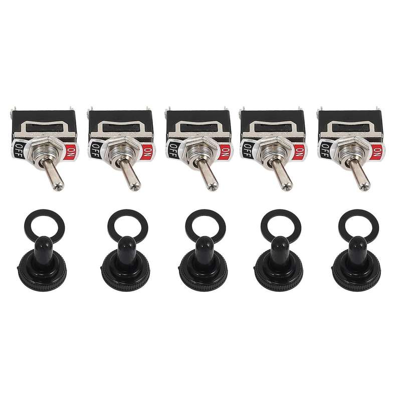 Heavy Duty Rocker Toggle Switch 15a 250v 20a 125v Spst 2 Pin 5 Pack