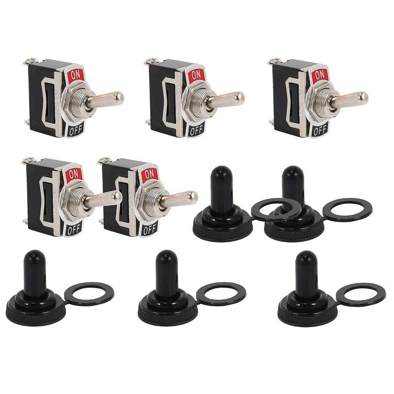 Heavy Duty Rocker Toggle Switch 15a 250v 20a 125v Spst 2 Pin 5 Pack