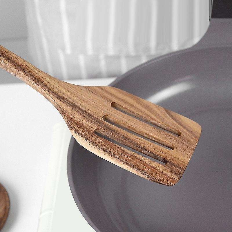 Musowood Teak Solid Wood Special Cooking Spatula for Kitchen Spatula