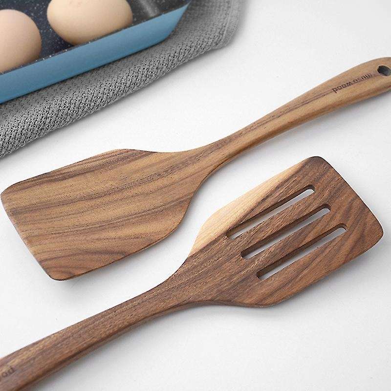 Musowood Teak Solid Wood Special Cooking Spatula for Kitchen Spatula