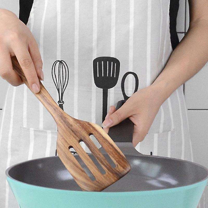 Musowood Teak Solid Wood Special Cooking Spatula for Kitchen Spatula