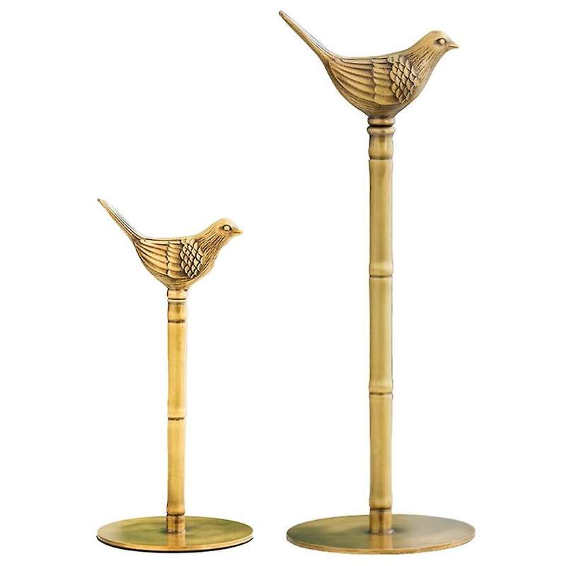 Vintage Brass Bird Tissue Holder Kitchen Roll Paper Storage C