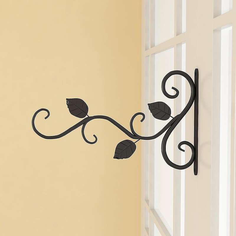 Hanging Flower Wall Hooks for Home Garden Flower Pot Decoration White