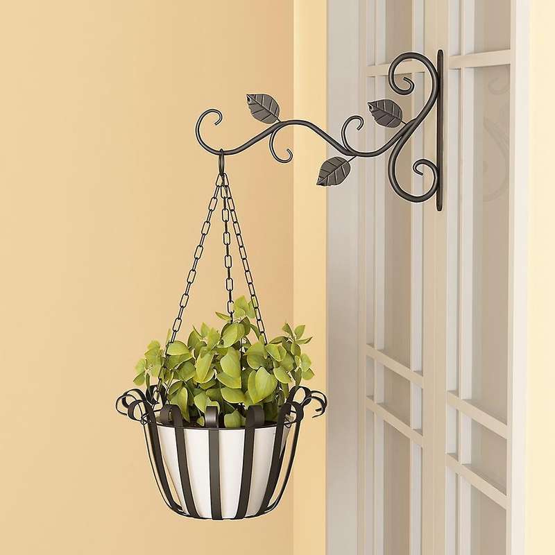 Hanging Flower Wall Hooks for Home Garden Flower Pot Decoration White