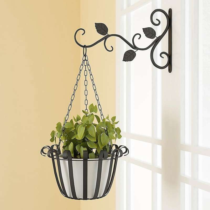 Hanging Flower Wall Hooks for Home Garden Flower Pot Decoration White