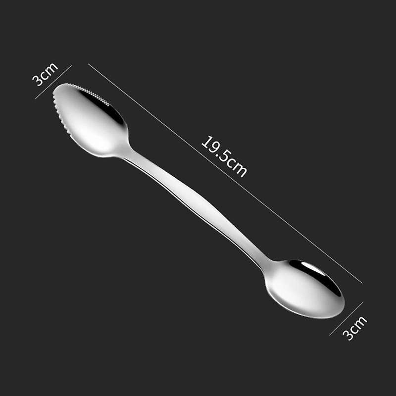 Long-handled Serrated Fruit Spoon Double-headed Ball Digging Shovel