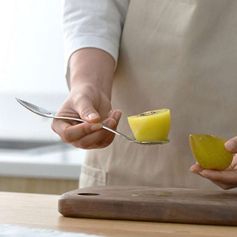 Long-handled Serrated Fruit Spoon Double-headed Ball Digging Shovel