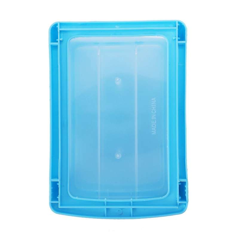 Mini Translucent Drawer Type Plastic Storage Box(blue 3 Layers)