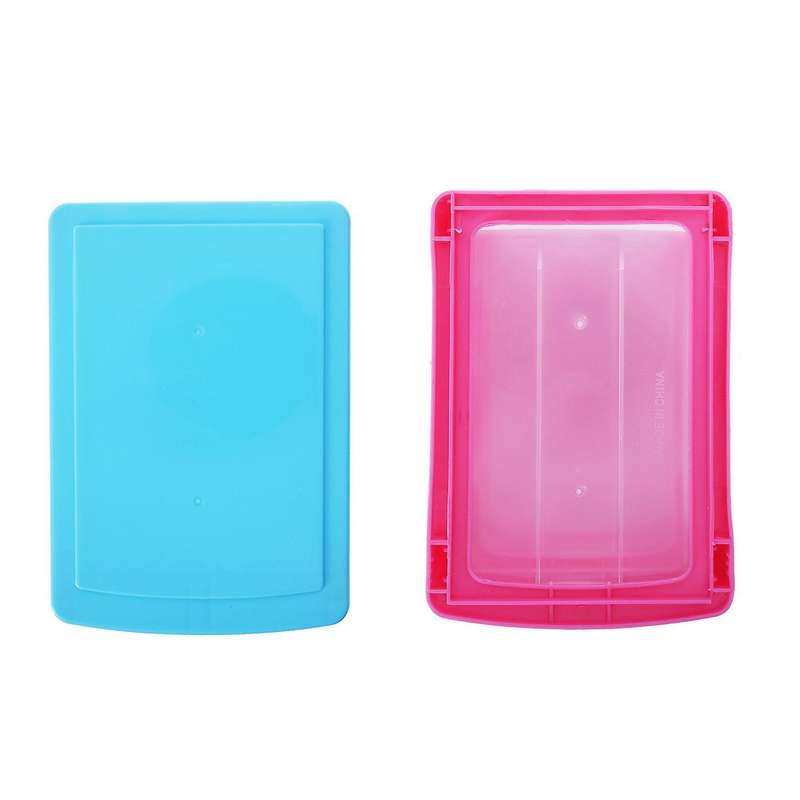 Mini Translucent Drawer Type Plastic Storage Box(blue 3 Layers)