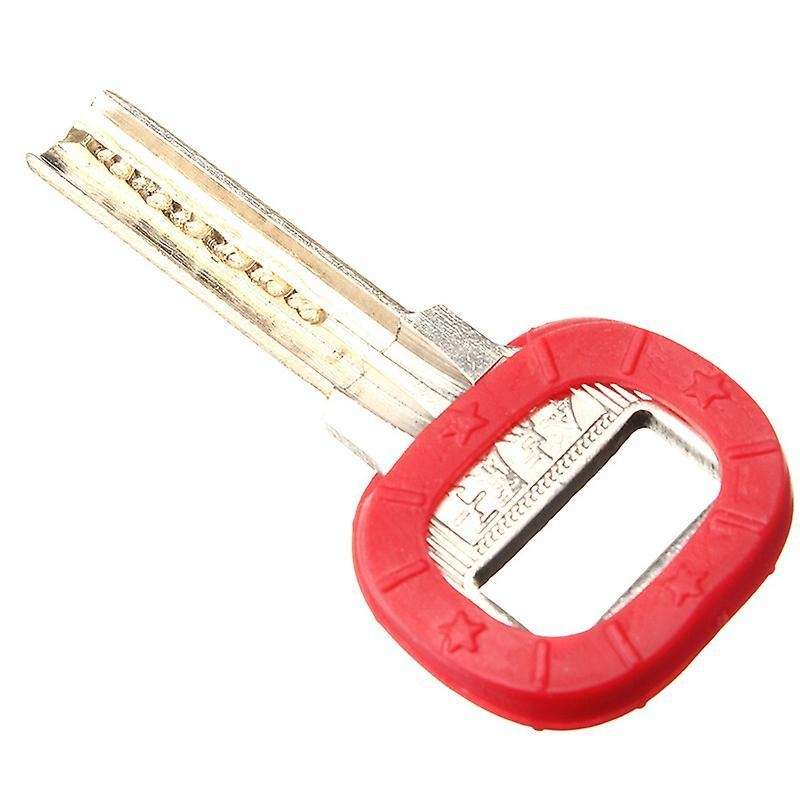 8 X Bright Color Hollow Silicone Flexible Elastic Keyring