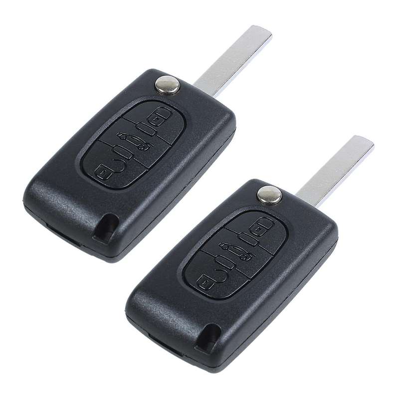 Cle Pour Peugeot 407 & 407 Sw Pliable 3 Boutons
