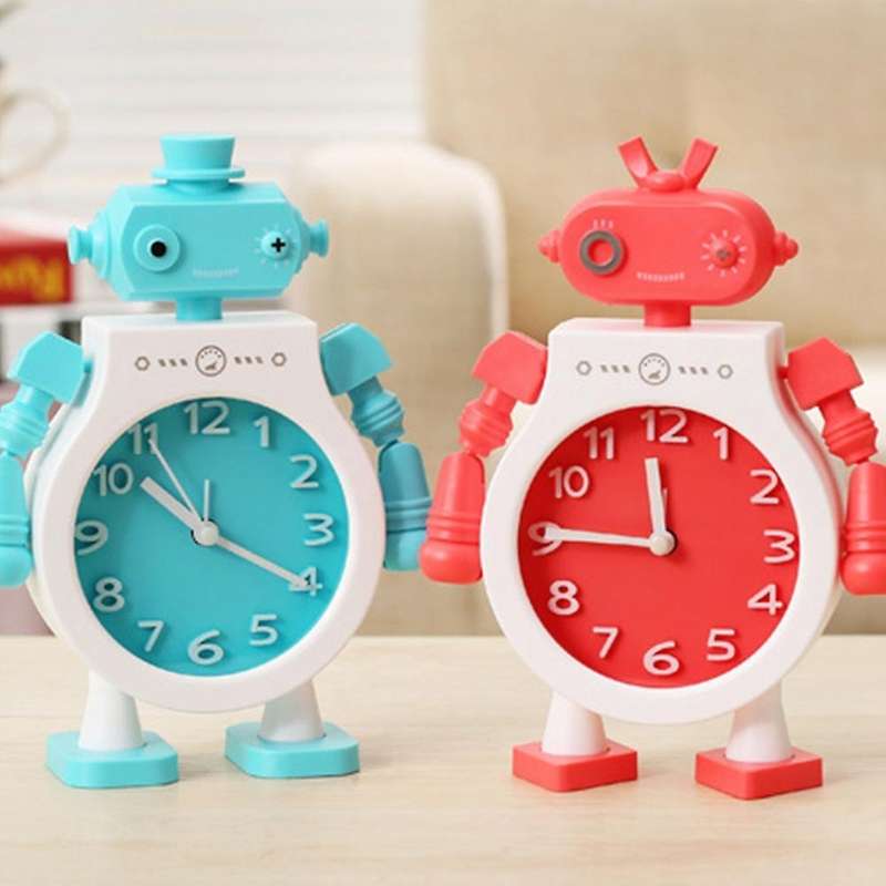 Bedroom Alarm Clock Cool Robot Gifts for Children Back to School B