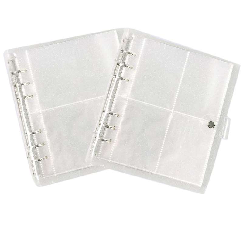 6 Holes Loose-ring Binder with 200, 5 Inch Photos Album, Purple