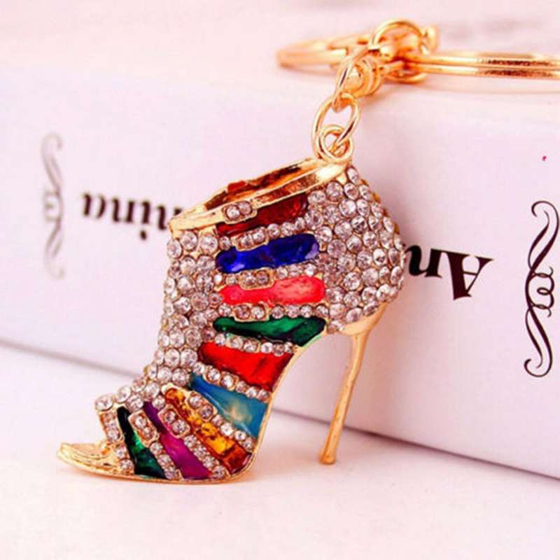 Keychains Rhinestone Keyring Women Handbag Key Bag Pendant Jewelry