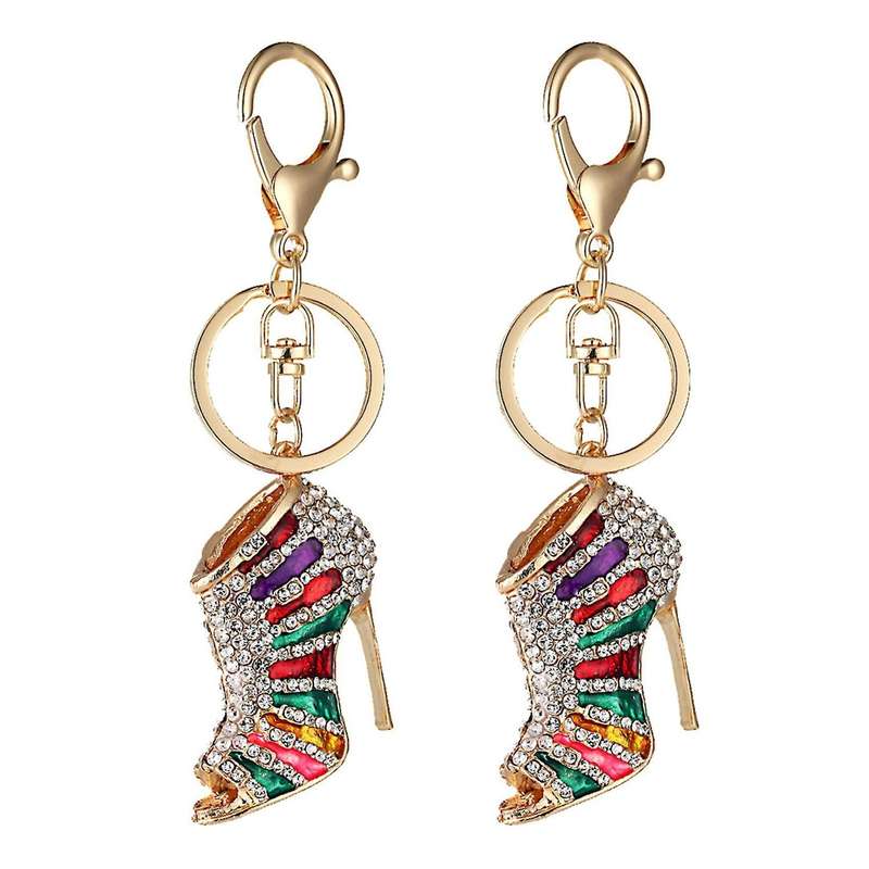 Keychains Rhinestone Keyring Women Handbag Key Bag Pendant Jewelry