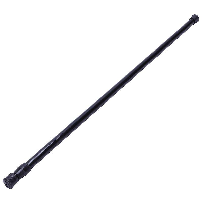 Telescopic Spring Tension Curtain Rail Pole Rods,55-90cm,black