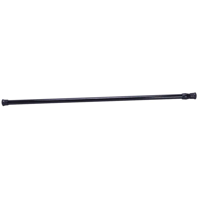 Telescopic Spring Tension Curtain Rail Pole Rods,55-90cm,black