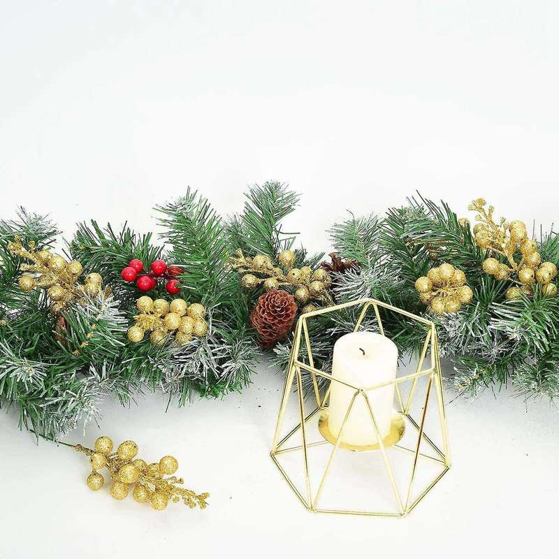30 Pack Artificial Christmas Berries for Christmas Tree Ornaments