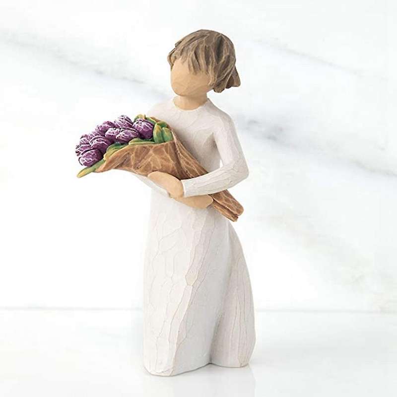 Bouquet Boy Statue Home Decorations Resin Crafts