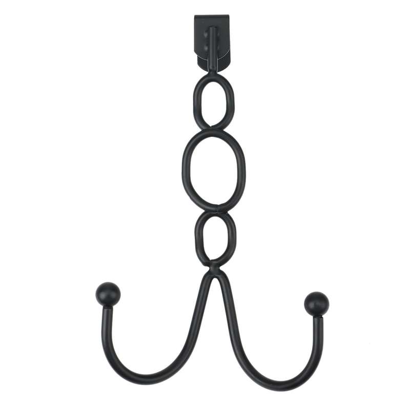 2 Pack Heavy Duty Over Door Double Hooks for Hanging Towels,clothes